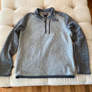 Men’s Patagonia pullover, size medium, two tone grey, smoke free home